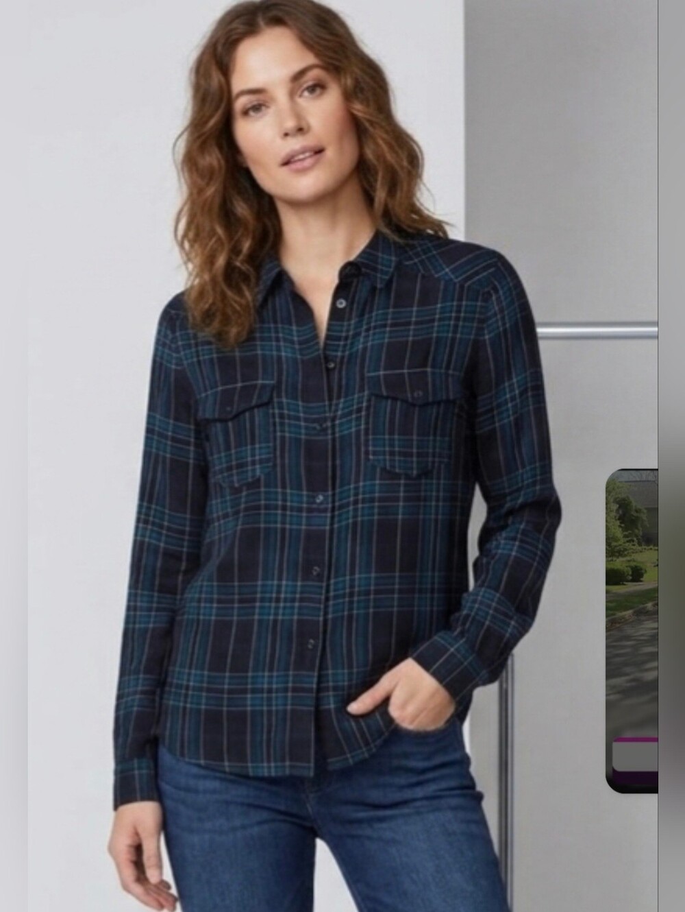 PAIGE Women Shirt long-sleeve button-up shirt  100% Viscose Size Large